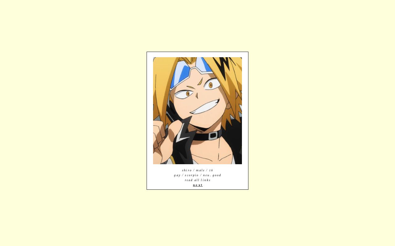 Carrd profile picture for @shiro